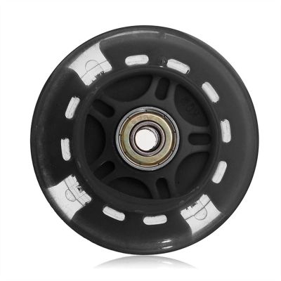 TRENDYBOY 80mm Flash Light Up Wheel for Mini Micro Scooter Multi-Color Car Toys Gifts (Color : Black)
