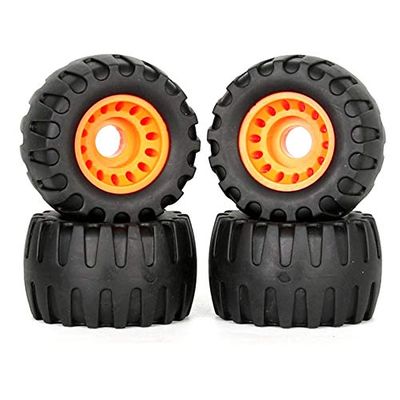 TRENDYBOY Skateboard Wheels Set 76 * 54mm Off Road Tires Longboard Scooter Rubber Wheel Bearings Skate Board Parts (Pcs : 4Pcs)