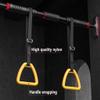 BCPPO Chin Up Bar Pull Up Bar - with Gymnastics Rings, Safe and Stable Door Frame Corridor Steel Fitness Horizontal Bar, Swing Sandbag Suspension Rod (Size : 116-145cm) view 3