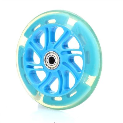 TRENDYBOY Skateboard Wheel Scooter Wheel Single Warping Slide Shopping Cart Longboard 2 Color 120mm Casters (Color : Bule)
