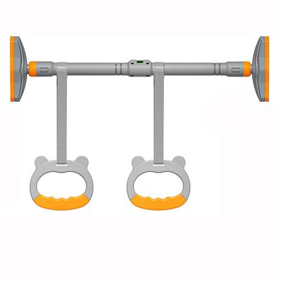 BCPPO Chin Up Bar Kids Pull Up Bar with Gymnastics Rings, Home Kindergarten Doorframe Corridor Fitness Horizontal Bar, No Screws | Easy to Install (Size : 116-145CM)