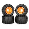 TRENDYBOY Skateboard Wheels Set 76 * 54mm Off Road Tires Longboard Scooter Rubber Wheel Bearings Skate Board Parts (Pcs : 2Pcs) view 3