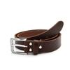 1.5 inch Men's Cowhide Genuine Leather Belt 38mm Classic (Dark Cognac, 38 inch (Waist 38)) view 3