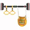 BCPPO Chin Up Bar Adult Kids Pull Up Bar, No Screw Door Frame Corridor Fitness Horizontal Bar, with Gymnastics Rings and Hammocks, Load 250kg (Size : 89-123CM) view 1
