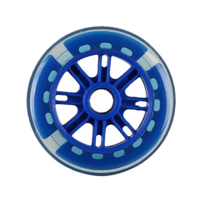 TRENDYBOY DIY Scooter Transparent PU Flash Wheel 5 Inch Luminous Wheel Scooter Accessories (Color : L)