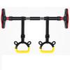BCPPO Chin Up Bar Pull Up Bar Portable Fitness Horizontal Bar, Upper Body Strength Training Fitness Bar Gymnastics Rings Kit, 65-145cm Adjustable (Size : 110-145cm) view 1