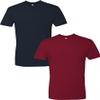 Next Level Mens Premium Fitted Short-Sleeve Crew Midnight-Cardinal(2Pack) Small view 1
