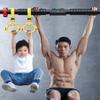 BCPPO Chin Up Bar Steel Adjustable Pull Up Bar, No Screw Wall Hanging Horizontal Bar with Gymnastics Rings, Adult Kids Sports Fitness Pole (Size : 89-124CM) view 2