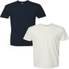 Next Level Apparel Next Level Mens Premium Fitted Short-Sleeve Crew Midnight-Oatmeal(2Pack) Large view 1