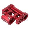Adjustable Handlebar Raiser Double Stem 4mm Extension Conversion Lightweight for BMX Mountain Bike Folding Spare Part, Red view 2