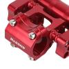 Adjustable Handlebar Raiser Double Stem 4mm Extension Conversion Lightweight for BMX Mountain Bike Folding Spare Part, Red view 3