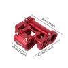 Adjustable Handlebar Raiser Double Stem 4mm Extension Conversion Lightweight for BMX Mountain Bike Folding Spare Part, Red view 4