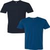 Next Level Apparel Next Level Mens Premium Fitted Short-Sleeve Crew Midnight-Cool Blue(2Pack) Large view 1