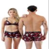 MIKKEL HOLLINS Matching Underwear For Couples - Ultra Soft Tencel Mens Boxer Brief Panda Design - Couple Gifts - His and Hers Undies (Panda)(Large) view 1