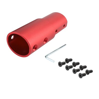 Aluminium Alloy Pole Raiser Fit for Xiaomi Fit for M365 1S Pro Pro2 Essential Lite Electric Scooter Adjustable Extension Pole Accessories (Color : Rojo)