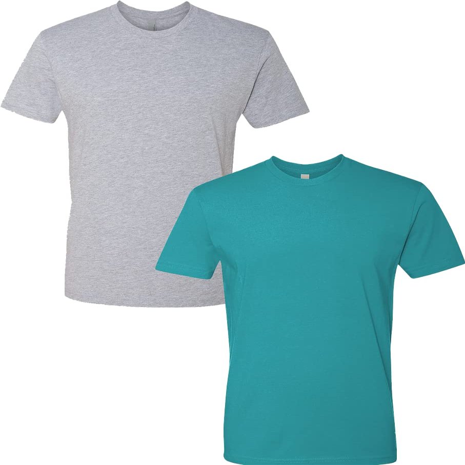 Next Level Mens Premium Fitted Short-Sleeve CrewDark Grey-Tahiti (2-Pack) XX-Large