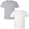 Next Level Mens Premium Fitted Short-Sleeve CrewDark Grey-White (2-Pack) XX-Large view 1