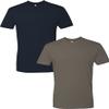 Next Level Mens Premium Fitted Short-Sleeve CrewMidnight-Warm Grey (2-Pack) Medium view 1