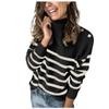 Womens Oversized Sweaters 2022 Turtleneck Chunky Knit Pullover Sweater Solid Lantern Sleeve Slouchy Loose Tops view 1