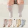Ikevan Long Baby Wool Socks Baby Cartoon Socks Toddler Socks With Pinch Ankle Baby Little Girl Boy Socks (Yellow, 12-18 Months) view 3