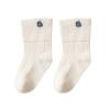 Ikevan Long Baby Wool Socks Baby Cartoon Socks Toddler Socks With Pinch Ankle Baby Little Girl Boy Socks (White, 0-6 Months) view 1