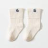 Ikevan Long Baby Wool Socks Baby Cartoon Socks Toddler Socks With Pinch Ankle Baby Little Girl Boy Socks (White, 0-6 Months) view 2