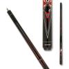 Action Garage Billiards Pool Cue Stick - Black w/Red Spiderweb - 20oz view 2
