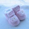 Baby Boots Toddler Shoes Cotton Shoes Plus Velvet Thick Warm Soft Soled Shoes Cute Fleece Lined Winter Shoes (Pink, 6-12 Months) view 3