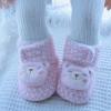 Baby Boots Toddler Shoes Cotton Shoes Plus Velvet Thick Warm Soft Soled Shoes Cute Fleece Lined Winter Shoes (Pink, 6-12 Months) view 4