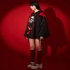 Emily the Strange Girls Black Hooded Bad Kitten Club Print Halloween Costume (Large) view 2