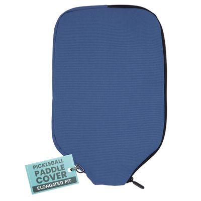 Palms-O-Aces Elongated Pickleball Paddle Cover | Canvas Padded Pickleball Paddles Sleeve with Zipper | Lightweight Protective Paddle Case for Paddles | Paddle Cover Accessory | Blue