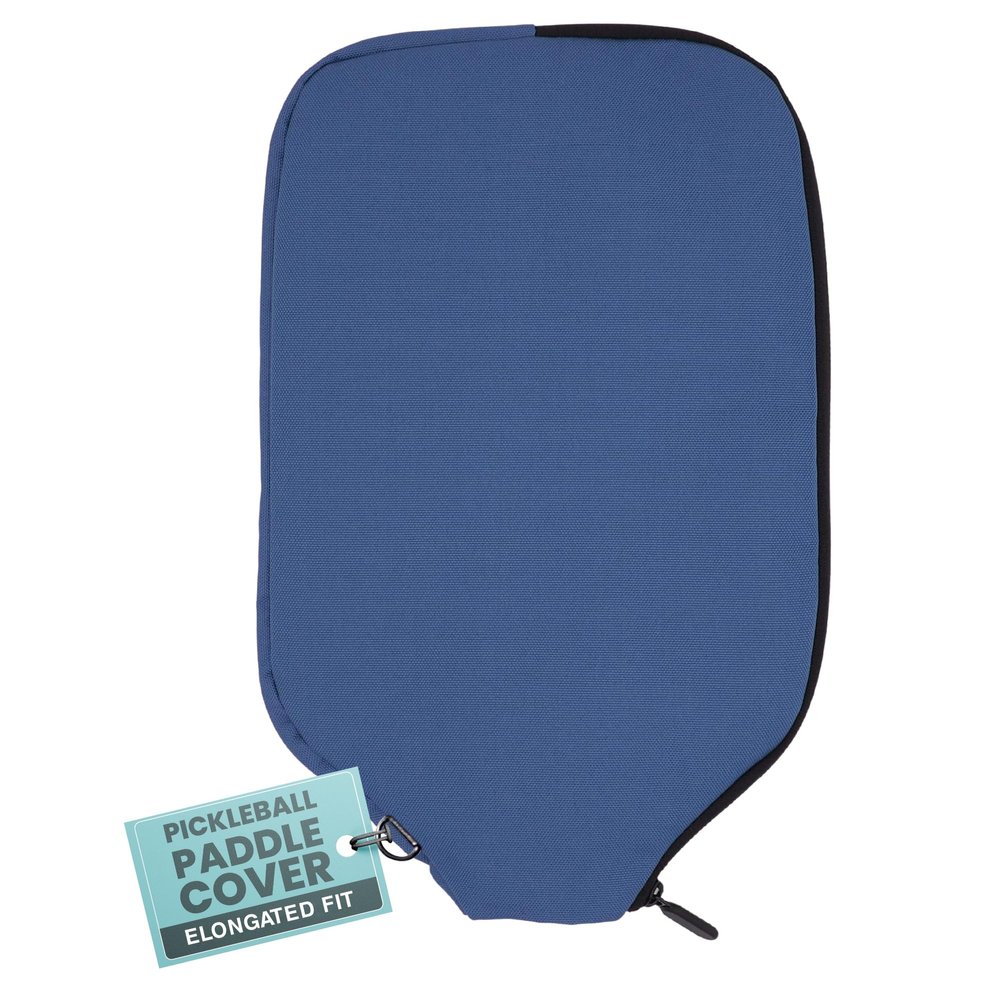 Palms-O-Aces Elongated Pickleball Paddle Cover | Canvas Padded Pickleball Paddles Sleeve with Zipper | Lightweight Protective Paddle Case for Paddles | Paddle Cover Accessory | Blue