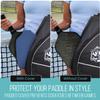 Palms-O-Aces Elongated Pickleball Paddle Cover | Canvas Padded Pickleball Paddles Sleeve with Zipper | Lightweight Protective Paddle Case for Paddles | Paddle Cover Accessory | Blue view 2