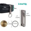 Titanium Belt Loop Key Holder Heavy Duty Quick Release Tactical Keychain Clip with Key Ring for Men and Women view 4