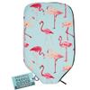 Palms-O-Aces Elongated Pickleball Paddle Cover | Canvas Padded Pickleball Paddles Sleeve with Zipper | Lightweight Protective Paddle Case for Paddles | Paddle Cover Accessory | Flamingo view 1