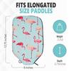 Palms-O-Aces Elongated Pickleball Paddle Cover | Canvas Padded Pickleball Paddles Sleeve with Zipper | Lightweight Protective Paddle Case for Paddles | Paddle Cover Accessory | Flamingo view 3