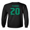 FLAURA Mexican Soccer #20 Pizarro World Football Fans Adult Long Sleeve Tshirt (Black, X-Large) view 3