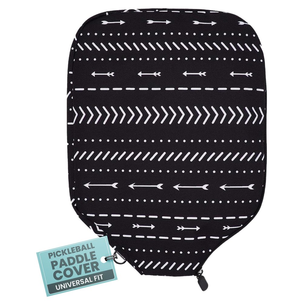 Palms-O-Aces Pickleball Paddle Cover | Canvas Padded Pickleball Paddles Sleeve with Zipper | Lightweight Protective Paddle Case for Standard Paddles | Paddle Cover Accessory | Arrow
