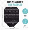 Palms-O-Aces Pickleball Paddle Cover | Canvas Padded Pickleball Paddles Sleeve with Zipper | Lightweight Protective Paddle Case for Standard Paddles | Paddle Cover Accessory | Arrow view 3