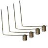 UP100 50 Pieces Single Button Diameter 8mm Kayak Paddle Snap Spring Button Clip Tent Pole Clips Awning Telescoptic Tube Camping & Caravan & Chair Tube Lock (Silver Button 8x10mm) view 1