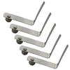 UP100 50 Pieces Single Button Diameter 8mm Kayak Paddle Snap Spring Button Clip Tent Pole Clips Awning Telescoptic Tube Camping & Caravan & Chair Tube Lock (Silver Button 8x10mm) view 2
