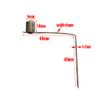 UP100 50 Pieces Single Button Diameter 8mm Kayak Paddle Snap Spring Button Clip Tent Pole Clips Awning Telescoptic Tube Camping & Caravan & Chair Tube Lock (Silver Button 8x10mm) view 3