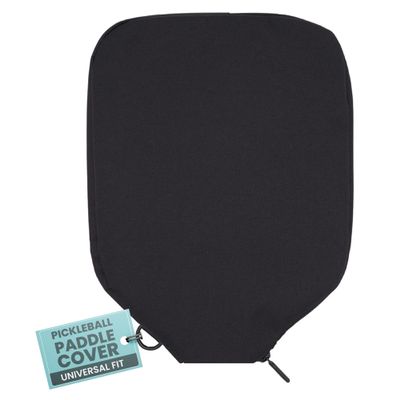 Palms-O-Aces Pickleball Paddle Cover | Canvas Padded Pickleball Paddles Sleeve with Zipper | Lightweight Protective Paddle Case for Standard Paddles | Paddle Cover Accessory | Black