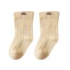 Ikevan Long Baby Wool Socks Baby Cartoon Socks Toddler Socks With Pinch Ankle Baby Little Girl Boy Socks (Yellow, 0-6 Months) view 1