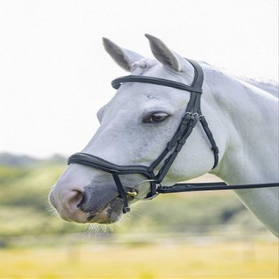 Shires Velociti Ergonomic Flash Bridle (Full, Black)
