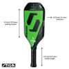 STIGA Aviox Fiber Poly Pro Pickleball Paddle | Midweight Polymer Paddle for Control & Power - Beginners & Experienced Players - USAPA Approved - Designed in Sweden view 2