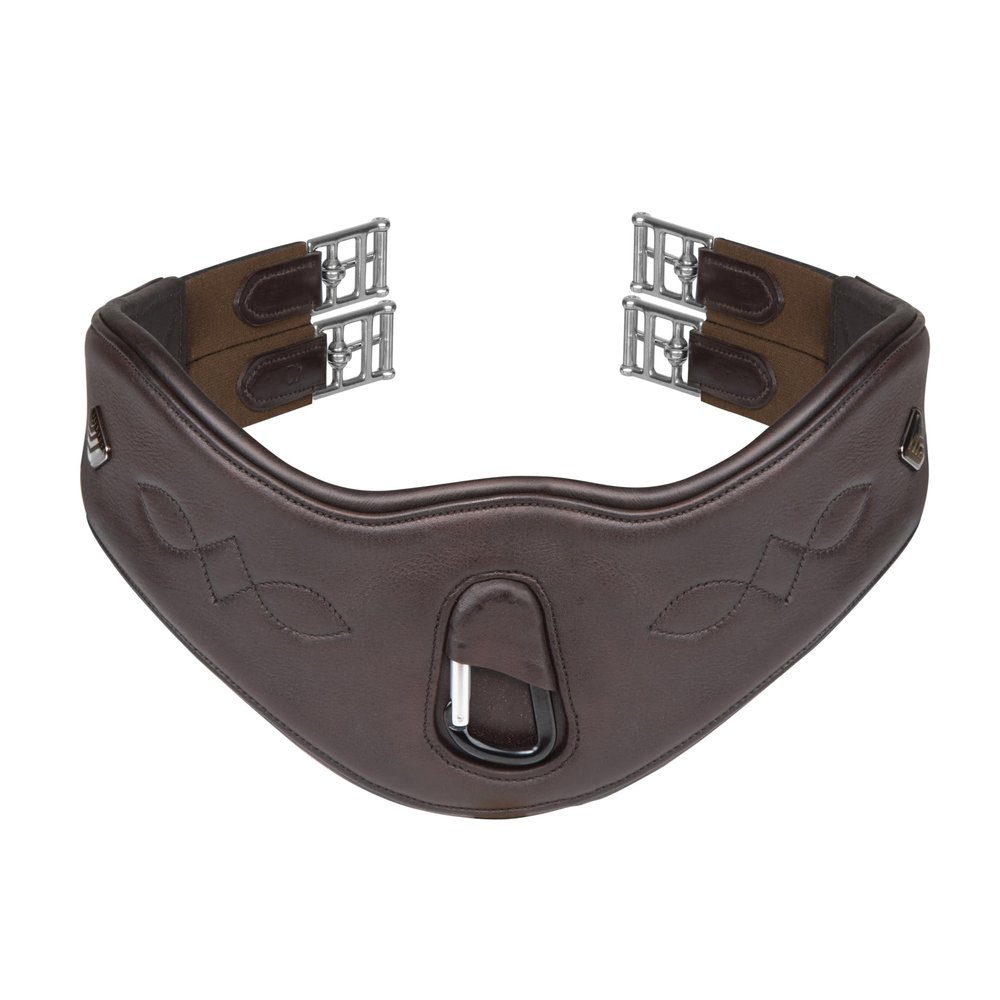 Shires Lusso Anatomical Girth (Havana, 46")