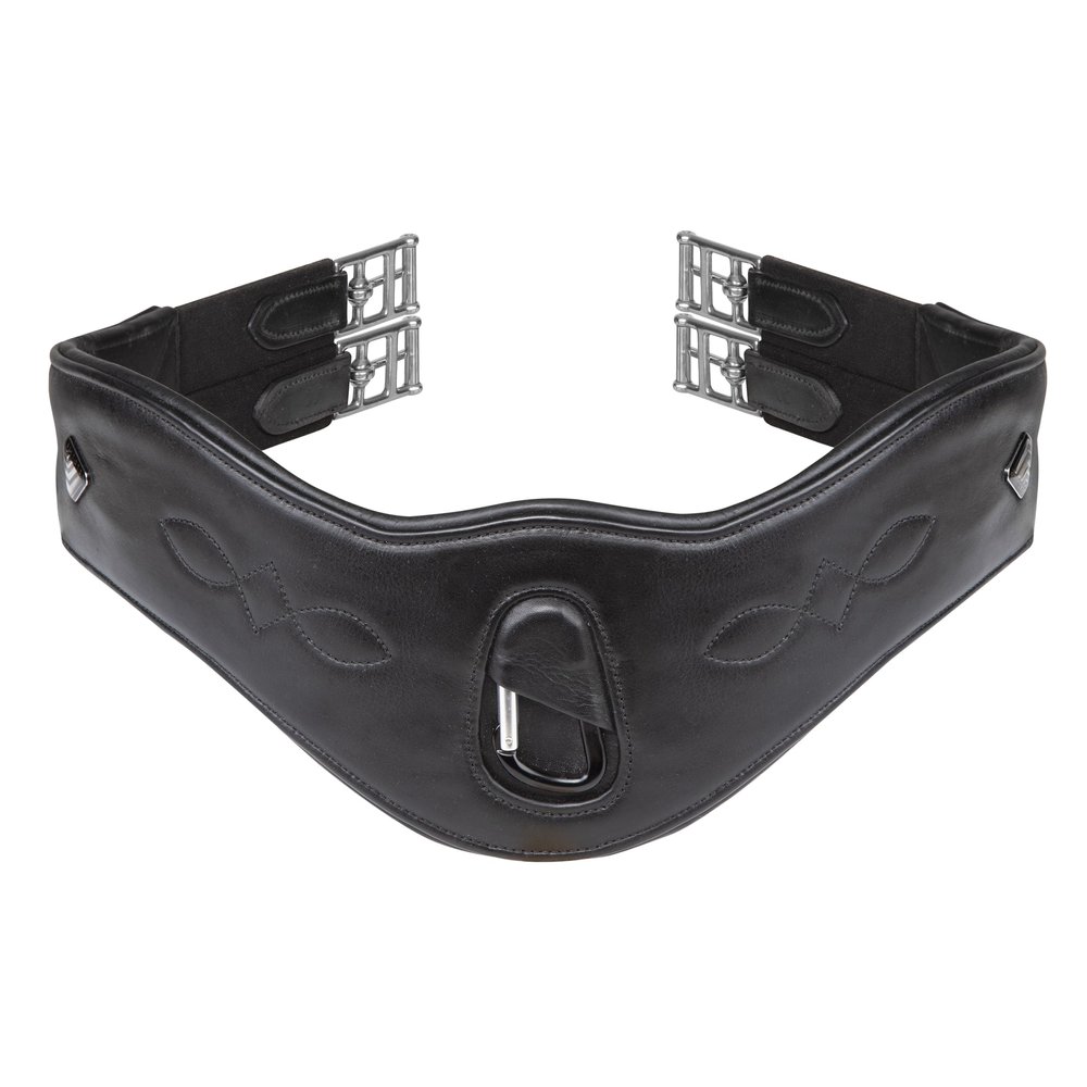 Shires Lusso Anatomical Girth (Black, 46")