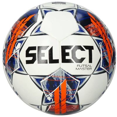 SELECT Futsal Master Grain FIFA Basic Ball Master WHT-NAV, Unisex Footballs, White, 4