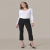 Adrianna Papell Diffusion Women's Flare Leg Pull On Pant, Black, 10 view 4